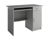 Biurko 1- Drzwiowe z Szufladą 1D1SZ 100 cm Szary MOLA MX - 4 Kolory