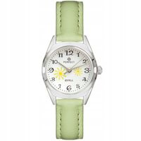 Śliczny ZEGAREK PERFECT na komunię dla dziewczynki girls KOLOROWE PASKI