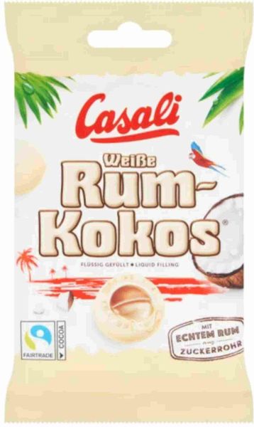 CASALI Draże Rum-Kokos Białe 100g zdjęcie 1