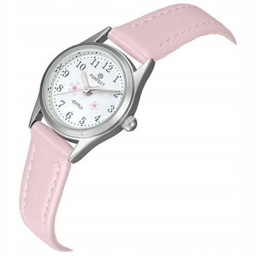 Delikatny ZEGAREK PERFECT dla dziewczynki kwiatuszki girls KOLOROWE PASKI na Arena.pl