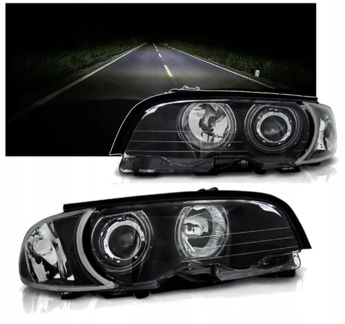 LAMPY Reflektory Do BMW E46 COUPE CABRIO Od 1999 Do 2003 BIAŁE RINGI CCF na Arena.pl