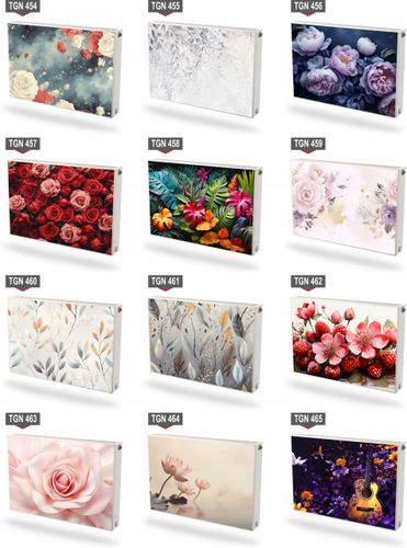 Mata magnetyczna magnes na grzejnik kaloryfer na wymiar CZERWONE RÓŻE 60x80 na Arena.pl