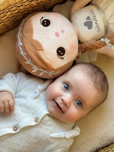 Prezent dla noworodka - LALKA Z METRYCZKĄ - Pamiątka na Chrzest - METOO 0+ na Arena.pl