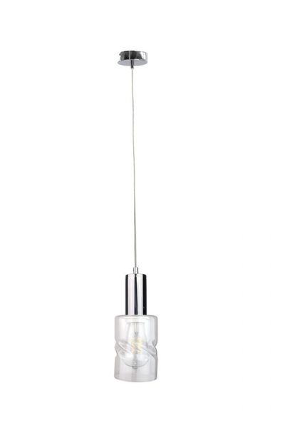Lampa wisząca 1xE27 CROSS SILVER zdjęcie 1