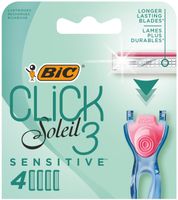 Bic System Wkłady do maszynki Click Soleil 3 Sensitive 1op.-4szt