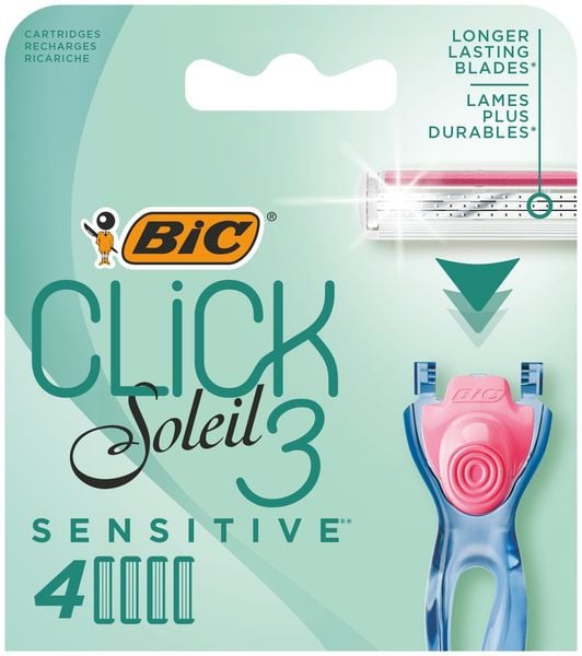 Bic System Wkłady do maszynki Click Soleil 3 Sensitive 1op.-4szt zdjęcie 1
