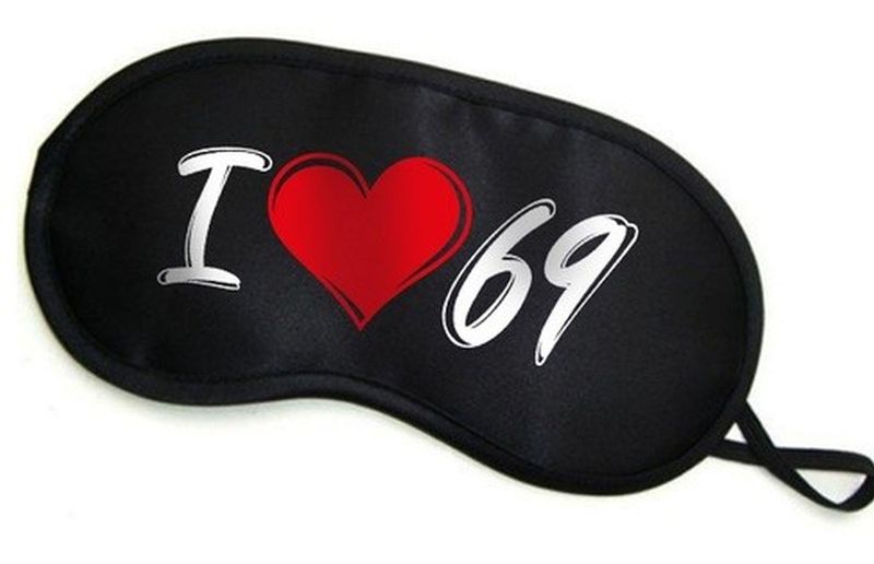 Maska- Opaska Na Oczy ""I Love 69"" zdjęcie 1