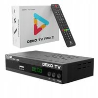 Tuner Dekoder DVBT2 DekoTV PRO2 Telewizji Naziemnej DVB-T2 HEVC H.265 DEKO