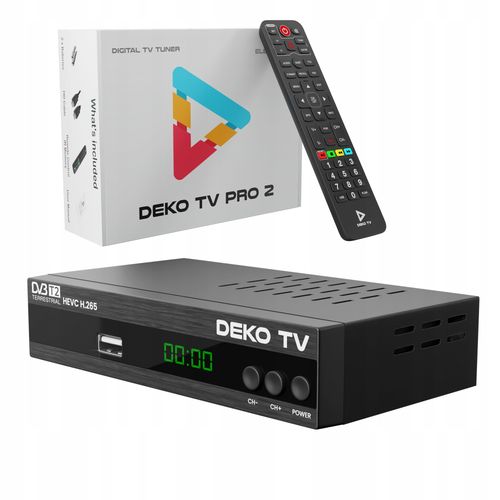 Tuner Dekoder DVBT2 DekoTV PRO2 Telewizji Naziemnej DVB-T2 HEVC H.265 DEKO na Arena.pl