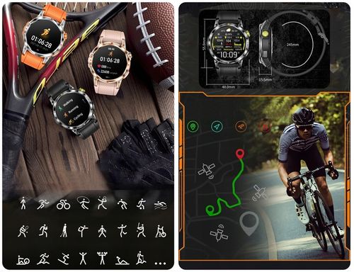 SMARTWATCH DAMSKI Z GPS MENU PL AMOLED 400mAh ROZMOWY CIŚNIENIE PULS SPORT na Arena.pl