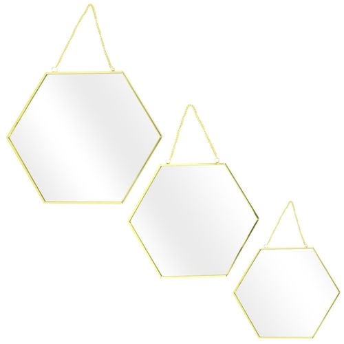 Zestaw 3 Lusterek Hexa Gold na Arena.pl