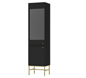 Nowoczesna Witryna 2 Drzwi TORO LOFT Czarna 51 cm LP 3 kolory