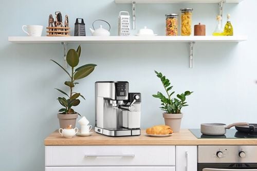 Ekspres ciśnieniowy kolbowy ze spieniaczem AUTOMAT LCD Pompka ULKA 20 na Arena.pl