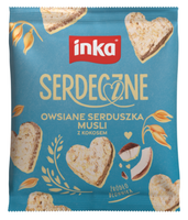 Inka Serdeczne Owsiane serduszka musli z kokosem 50 g