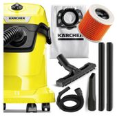 KARCHER ODKURZACZ BEZWORKOWY WD 3 NOWY MODEL 1400W 17l DO SAMOCHODU GARAŻU