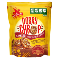 Lajkonik Dobry Chrup Krakersy posypane ziarnami sezamu lnu i chia 100 g