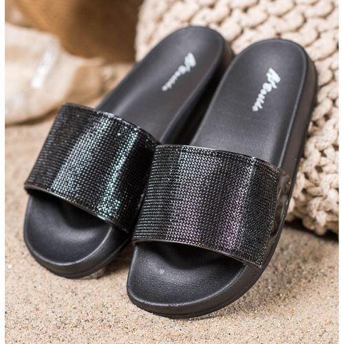 Modne Czarne Klapki r.39 na Arena.pl