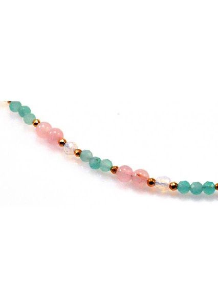 Naszyjnik Amazonit Kwarc 925 zdjęcie 2