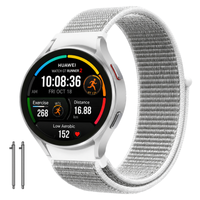 Pasek do HUAWEI Watch GT Runner 2 na zegarek opaska nylon mocny 20mm szary
