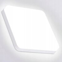 Lampa sufitowa LED 30x30 cm, 48 W, zimna biel 6500 K, płaska biel