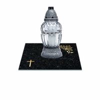 SZKLANA PODSTAWKA POD ZNICZE Z DEDYKACJĄ 40x40cm 495h