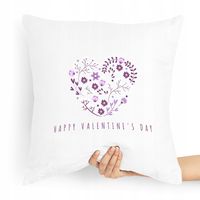Poduszka Na Walentynki Happy Valentine's Day Z Nadrukiem Ze Zdjęciem