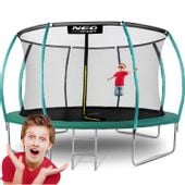 Trampolina ogrodowa profilowana 14ft/435cm z siatką wewnętrzną Neo-Sport