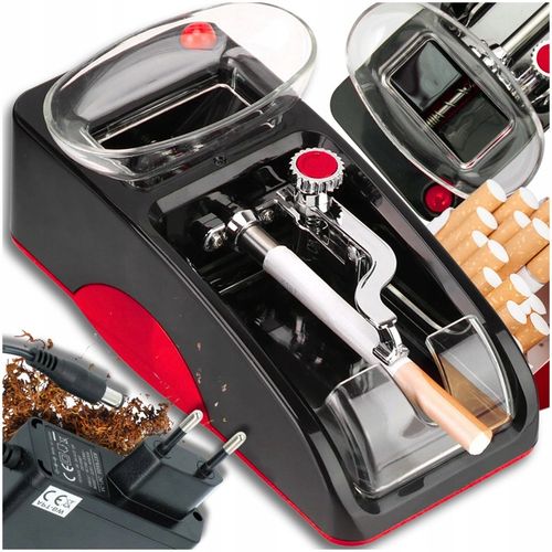 Maszynka Do Nabijania Papierosów Elektryczna Nabijarka Tłokowa Tytoniu Gilz na Arena.pl