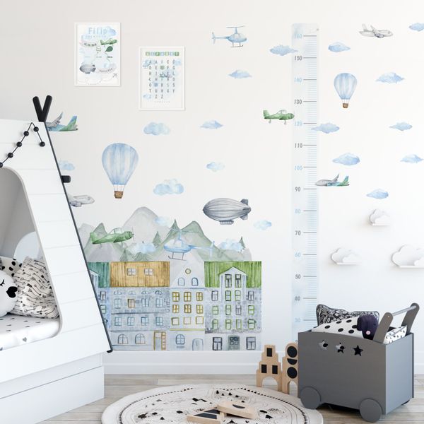 Naklejka Miarka Wzrostu Samoloty DK357 zdjęcie 2