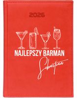KALENDARZ A4 2026 DZIENNY terminarz nadruk PREZENT DLA BARMANA + IMIE