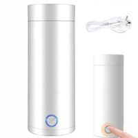 PRZENOŚNY PODRÓŻNY CZAJNIK ELEKTRYCZNY 400ML STAL NIERDZEWNA BIAŁY