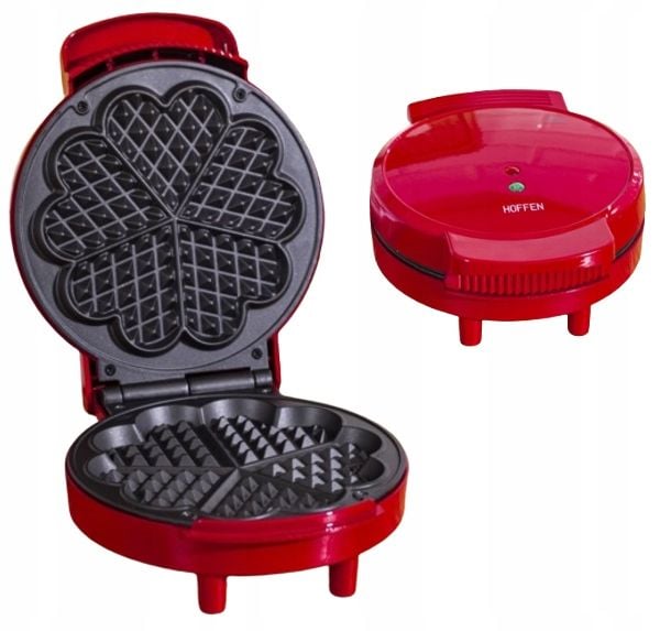 Hoffen Gofrownica SERCA czerwona 1200W zdjęcie 1
