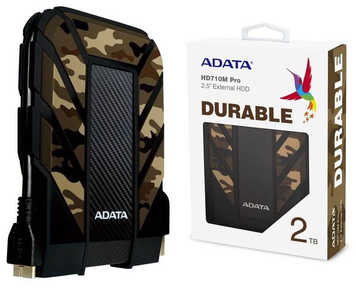 ADATA Durable HD710M PRO Dysk Zewnętrzny 2TB USB3.2 Camo zdjęcie 1