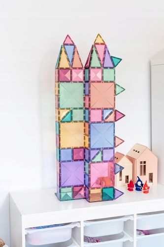 klocki magnetyczne Pastel Starter Pack 64 el. Connetix zestaw startowy na Arena.pl