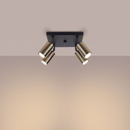 Plafon WINX 4 czarny/złoty na Arena.pl