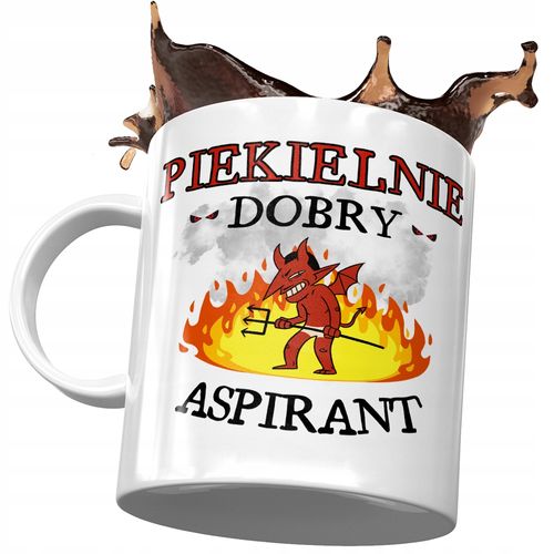 Kubek Dla Aspiranta Piekielnie Dobry Aspirant Z Nadrukiem Ze Zdjęciem na Arena.pl