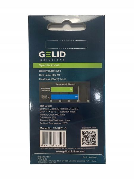 Gelid GP-Extreme termopad 80x40x2mm zdjęcie 2