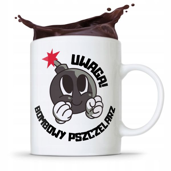 Kubek Prezent Dla Pszczelarza Bombowy Pszczelarz Z Nadrukiem Ze Zdjęciem zdjęcie 1