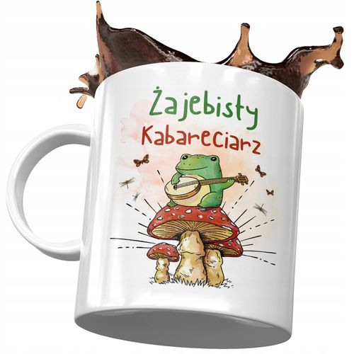 Kubek Dla Kabareciarza Żajebisty Kabareciarz Z Nadrukiem Ze Zdjęciem na Arena.pl