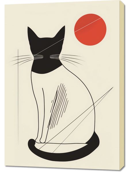 Obraz 70x100cm Czerwony Krąg zdjęcie 1