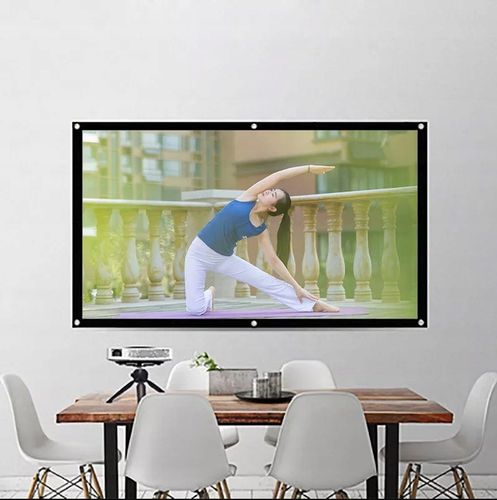 EKRAN PROJEKCYJNY do projektora Rzutnika Przenośny Zwijany 16:9 120 Cali na Arena.pl