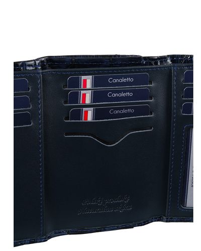 Skórzany portfel damski ze skóry lakierowanej Canaletto z RFID PD1225CS287 RFID na Arena.pl