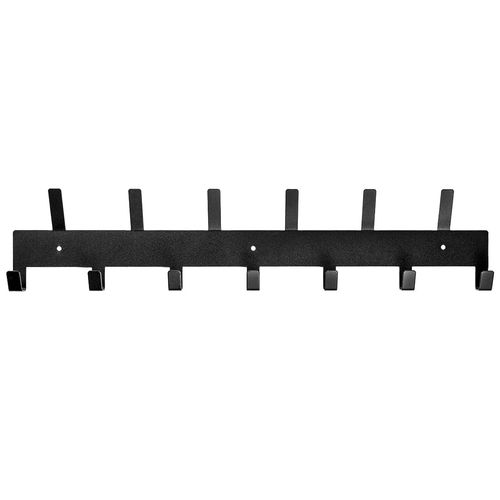 Czarny Wieszak Ścienny 13 Haczyków 52cm Loft na Arena.pl