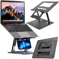 2 x Uchwyt na laptop 17" Macbook tablet telefon stojak 2w1 podstawka składa