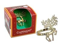 Pierścień na serwetkę - Renifer, złoty