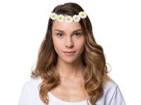 Wianek na głowę, Stokrotka, biały