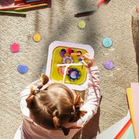 SORTER KLOCKÓW MONTESSORI GUMKI KOSTKA MULTI SENSORYCZNA EDUKACYJNA 7W1