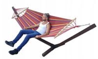 ZESTAW STELAŻ + HAMAK DWUOSOBOWY komplet przenośny - COMFORT ZONE do 300 KG