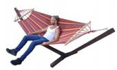 ZESTAW STELAŻ + HAMAK DWUOSOBOWY komplet przenośny - COMFORT ZONE do 300 KG