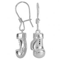 SREBRNE KOLCZYKI RĘKAWICE BOKSERSKIE SREBRO PRÓBY 925 RĘKAWICZKI